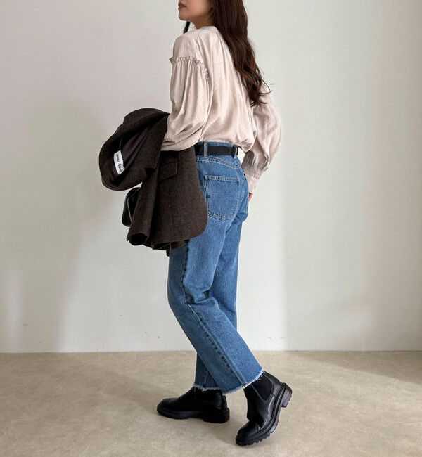 fredy emue「ボウタイギャザーブラウス」|シャツ・ブラウス|