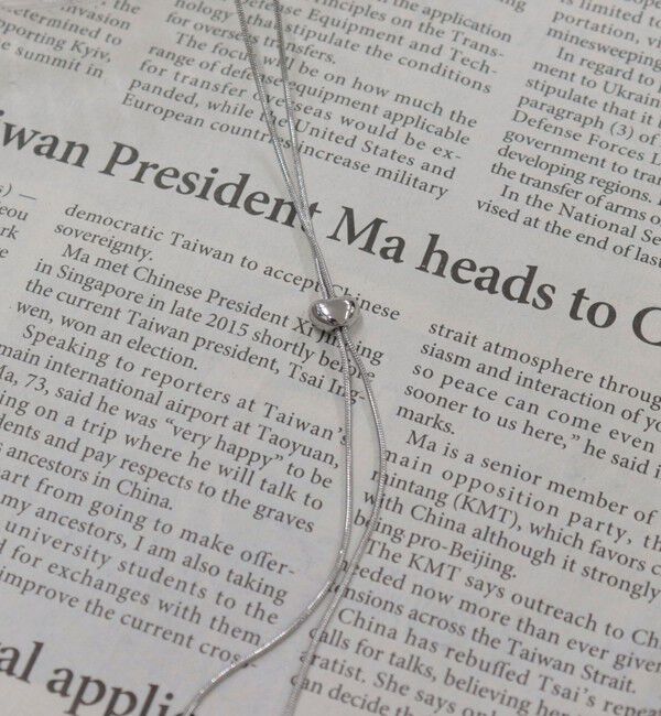 fredy emue「スネイクチェーン粒スライドネックレス」|ネックレス|シルバー