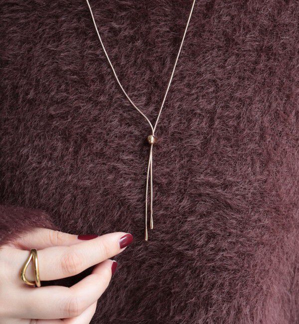 fredy emue「スネイクチェーン粒スライドネックレス」|ネックレス|