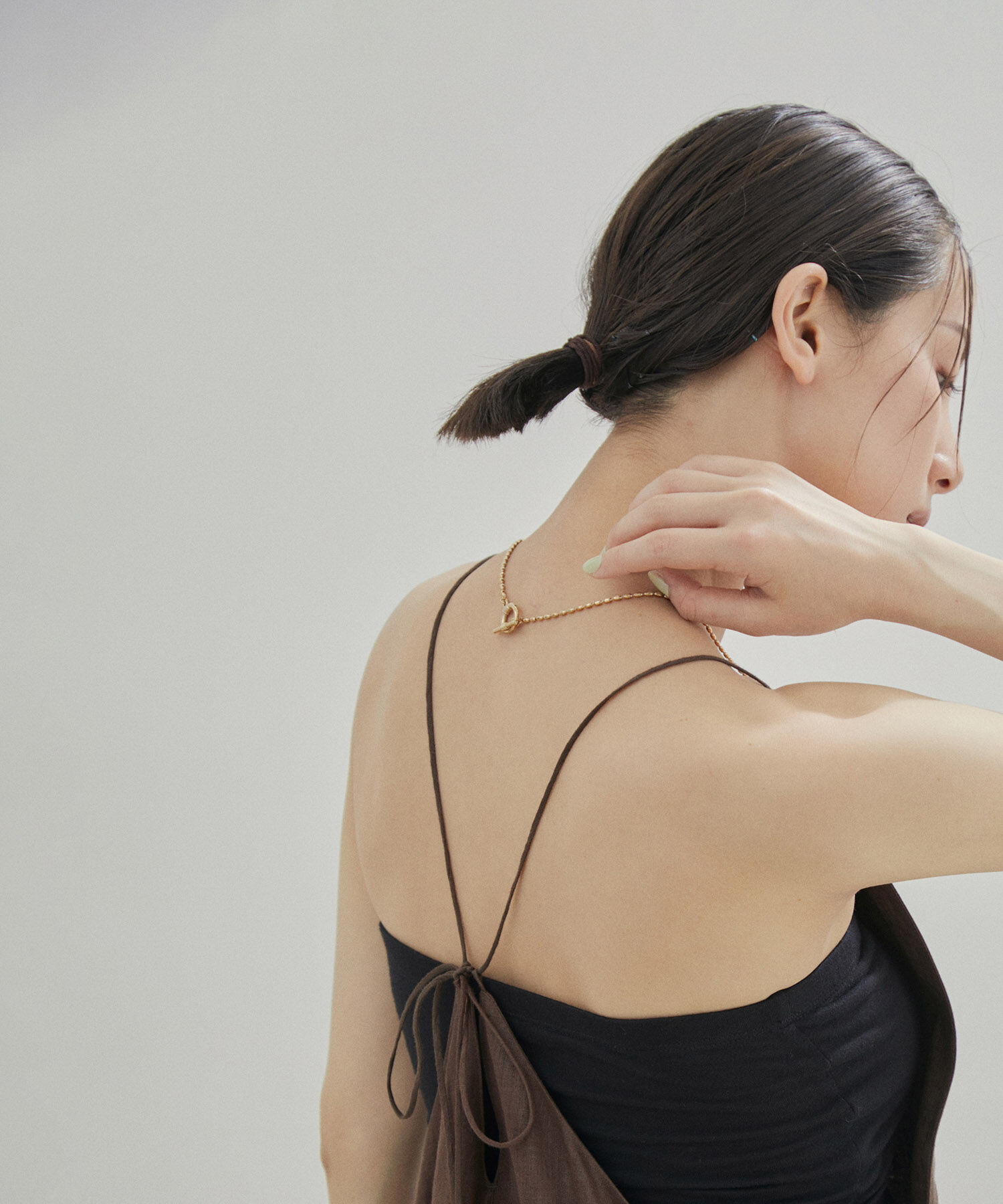 SALON adam et rope'「【洗える】ノルマンディリネンキャミワンピース/麻」|ワンピース|