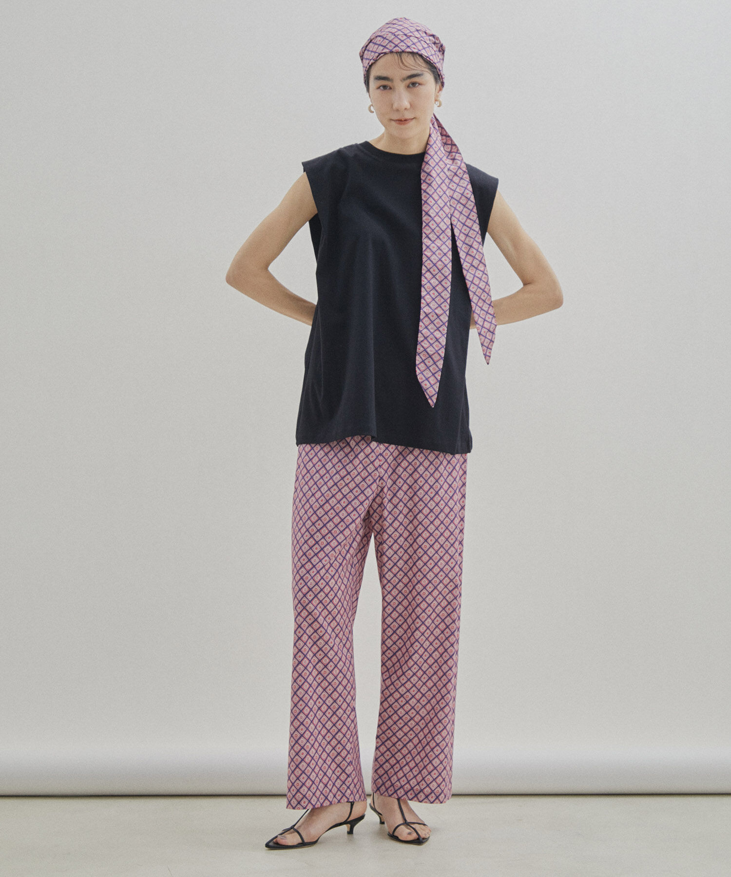 SALON adam et rope'「【UVケア・接触冷感・洗濯耐久】PRIMA VEIL コットンノースリーブTシャツ」|Tシャツ・カットソー|