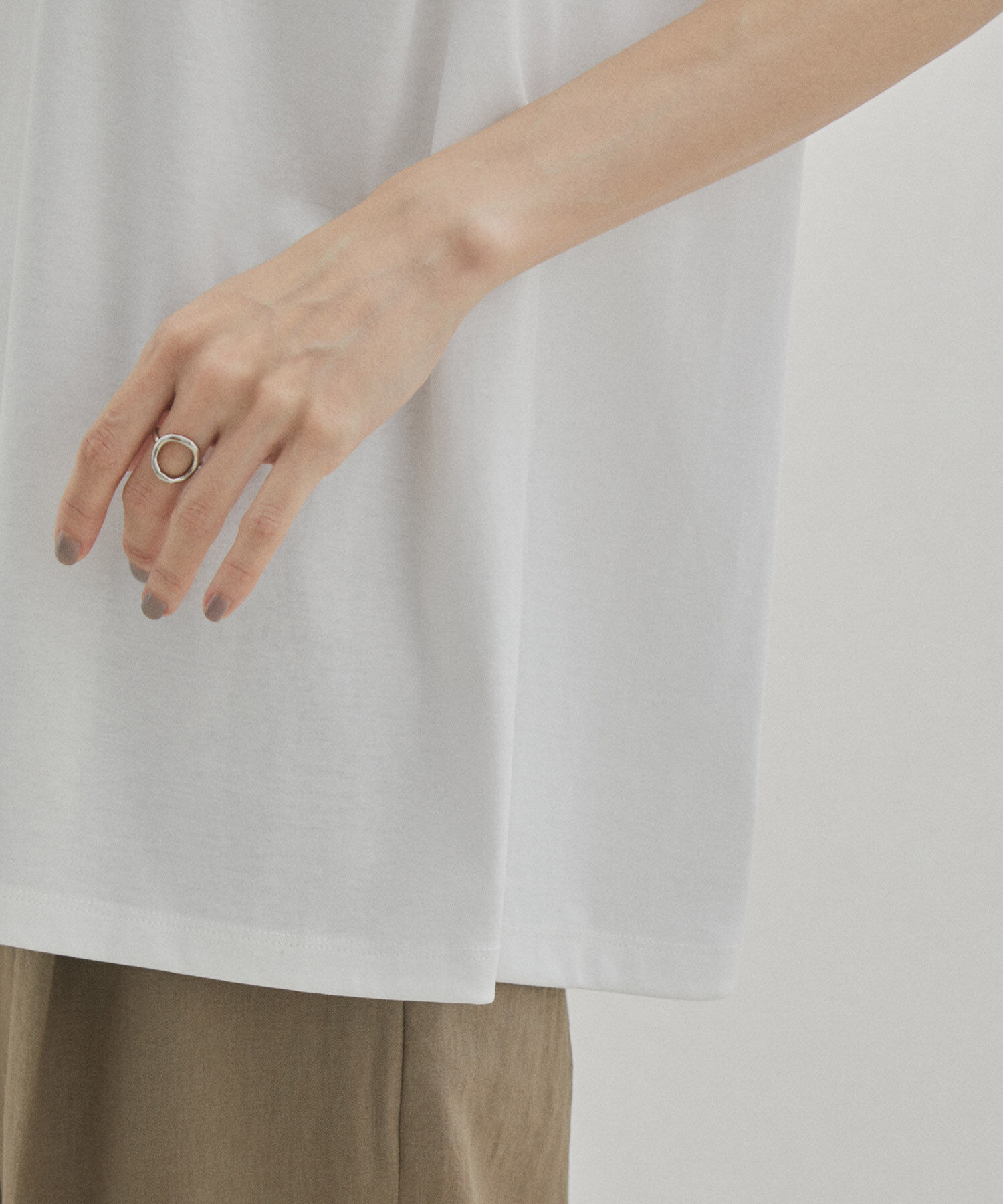 SALON adam et rope'「【UVケア・接触冷感・洗濯耐久】PRIMA VEIL コットンノースリーブTシャツ」|Tシャツ・カットソー|