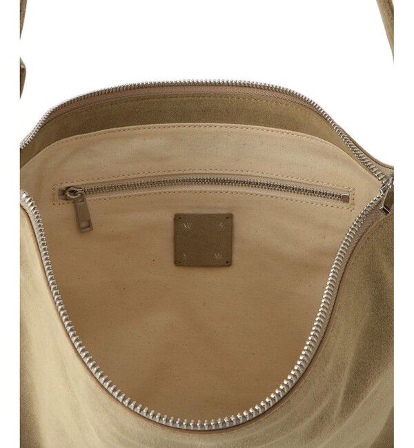 SALON adam et rope'「【WS（ドゥーブル）】Ultrasuede(R)ZIPミニショルダー」|ショルダー・メッセンジャー|