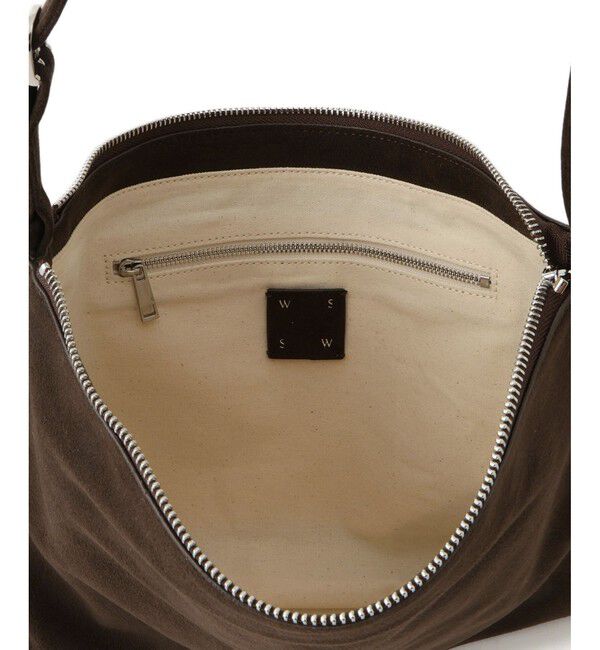 SALON adam et rope'「【WS（ドゥーブル）】Ultrasuede(R)ZIPミニショルダー」|ショルダー・メッセンジャー|