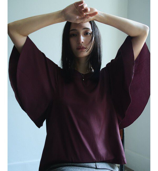 ROPE「【洗える】フレアスリーブオーバーブラウス【WEB・一部店舗限定】」|シャツ・ブラウス|