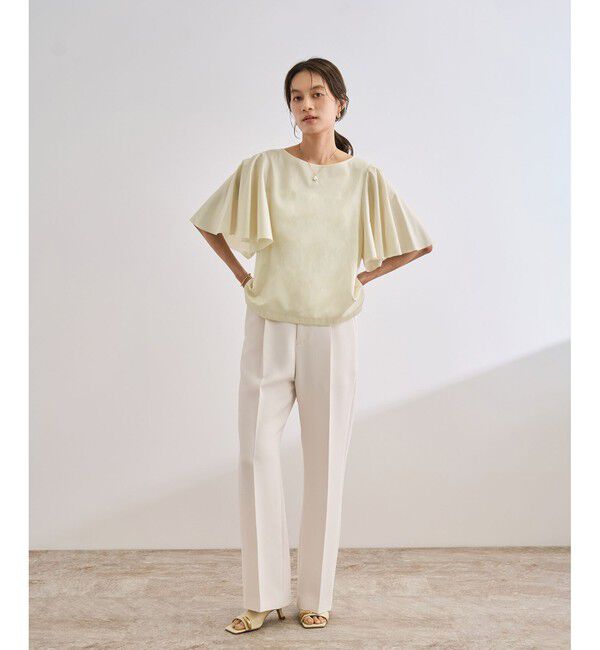 ROPE「【洗える】フレアスリーブオーバーブラウス【WEB・一部店舗限定】」|シャツ・ブラウス|