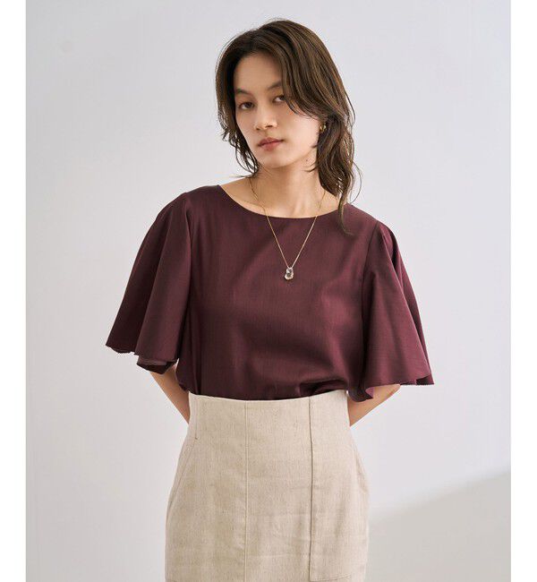 ROPE「【洗える】フレアスリーブオーバーブラウス【WEB・一部店舗限定】」|シャツ・ブラウス|