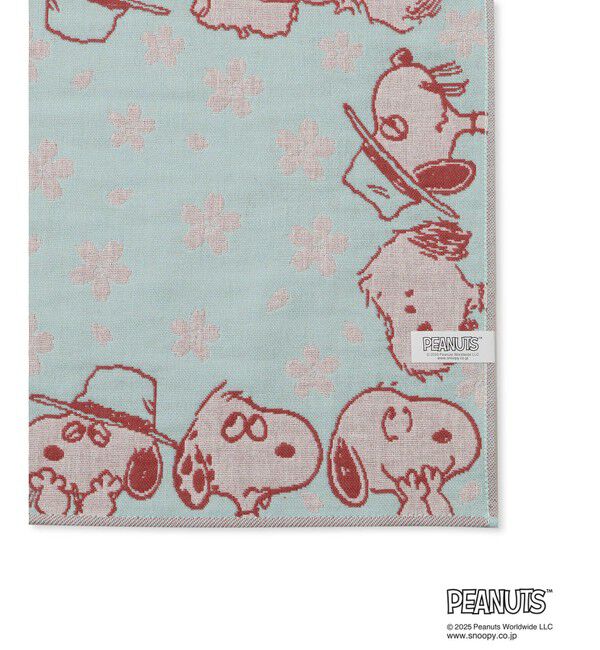 ROPE PICNIC PASSAGE「【SNOOPY/スヌーピー】さくら3重ガーゼハンカチ」|ハンカチ|