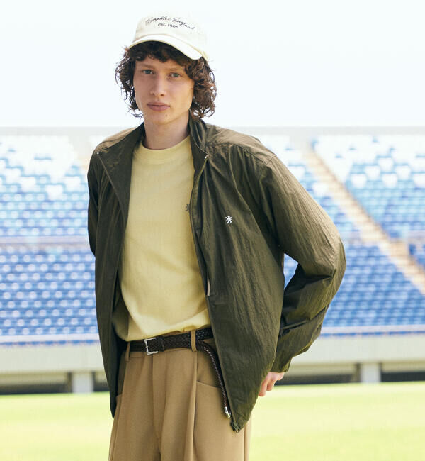 GYMPHLEX「Gymphlex | ナイロンコットン ジップジャケット MEN」|テーラードジャケット|OLIVE