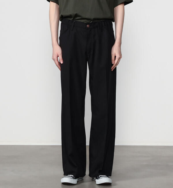  「Wrangler | 〈別注〉 WRANCHER ワイドスラックス BLACK MEN」|チノ|