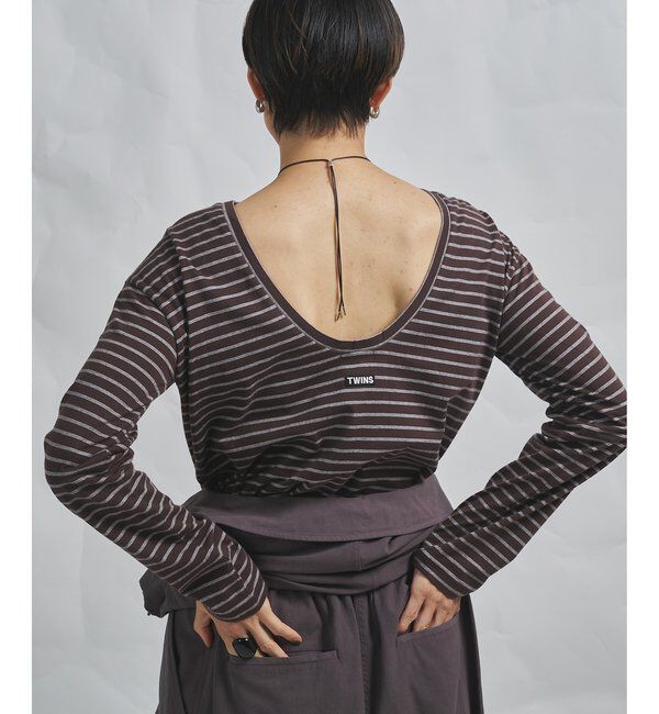 GEMINI「【GEMINI】バックシャンボーダーカットソー」|Tシャツ・カットソー|