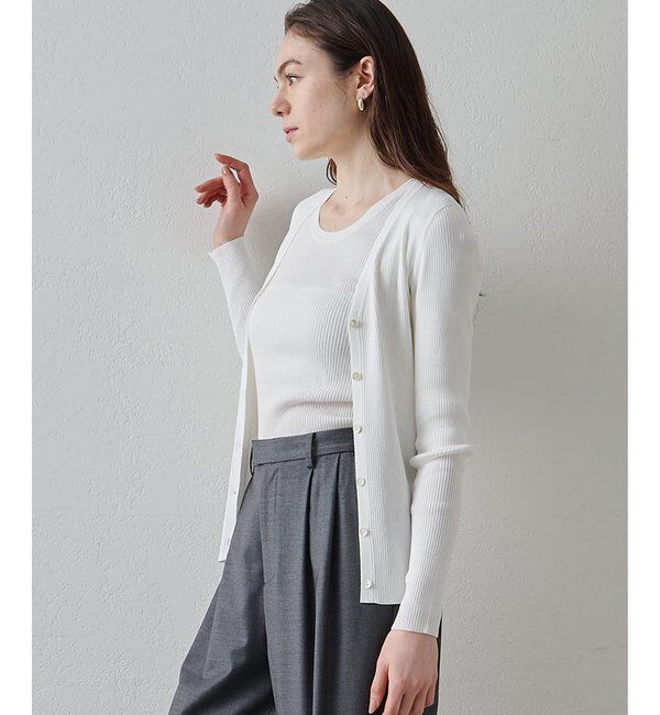 Drawing Numbers「【Drawing Numbers】リブVネックカーディガン」|ニット・セーター|