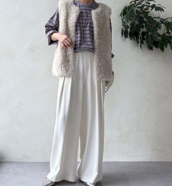  「【WEB限定】ボーダーワイドプルオーバー」|Tシャツ・カットソー|