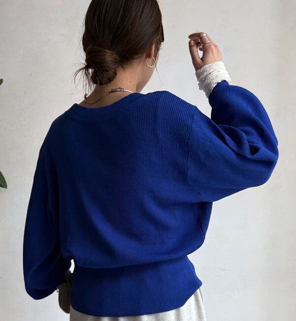  「【WEB限定】前後２WAYジップニット」|ニット・セーター|