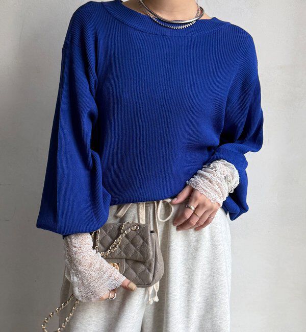  「【WEB限定】前後２WAYジップニット」|ニット・セーター|