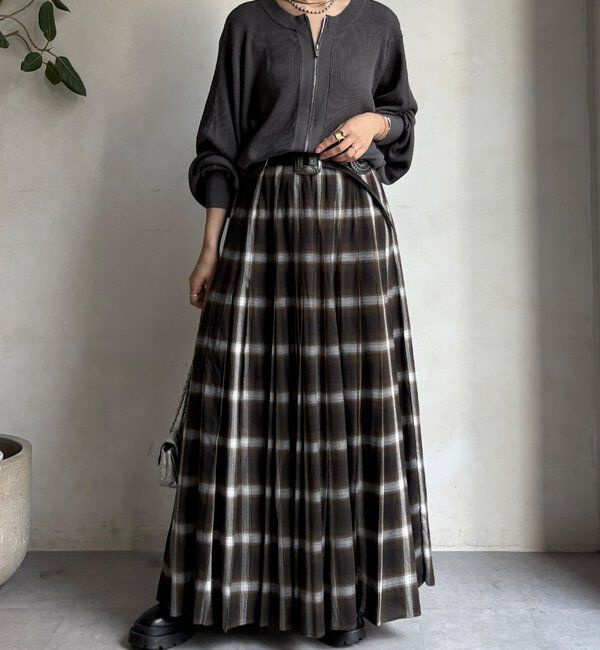  「【WEB限定】前後２WAYジップニット」|ニット・セーター|