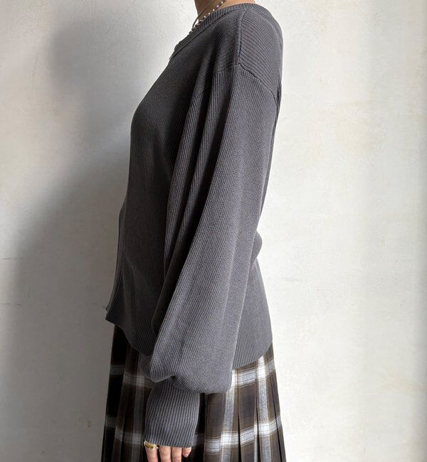  「【WEB限定】前後２WAYジップニット」|ニット・セーター|