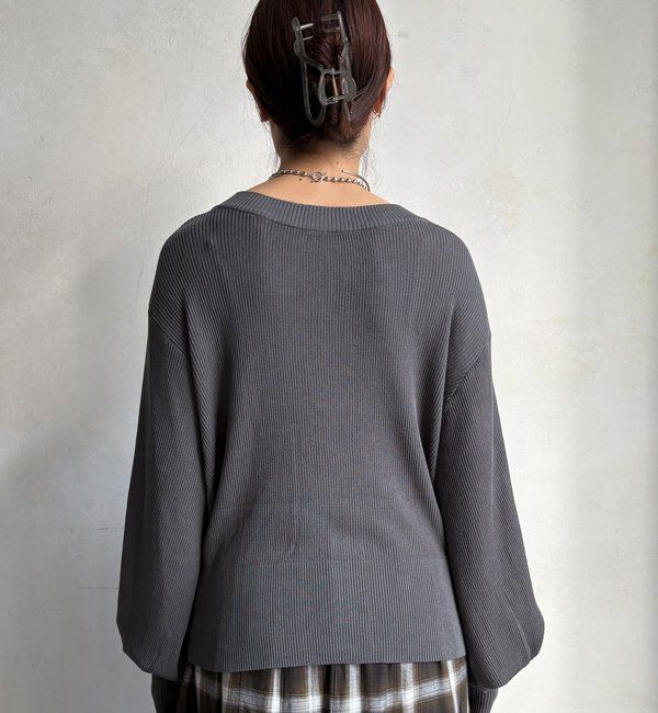  「【WEB限定】前後２WAYジップニット」|ニット・セーター|