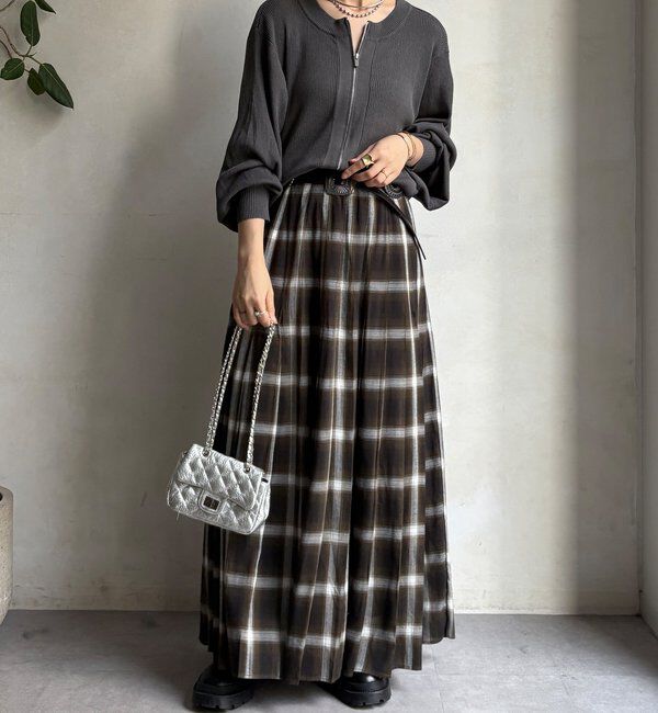  「【WEB限定】前後２WAYジップニット」|ニット・セーター|