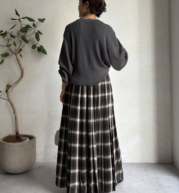  「【WEB限定】前後２WAYジップニット」|ニット・セーター|