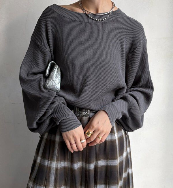  「【WEB限定】前後２WAYジップニット」|ニット・セーター|