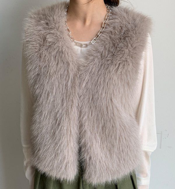  「【WEB限定】ラメファーベスト」|ベスト・ジレ|