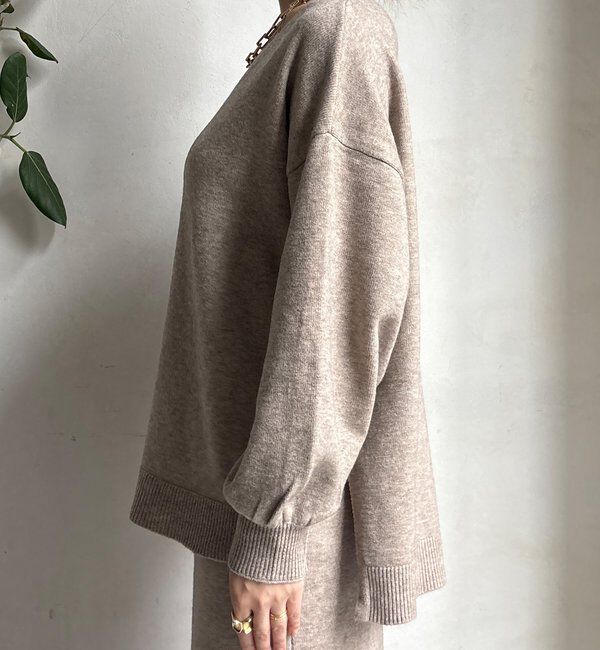  「【WEB限定】サイドスリットプルオーバー」|ニット・セーター|