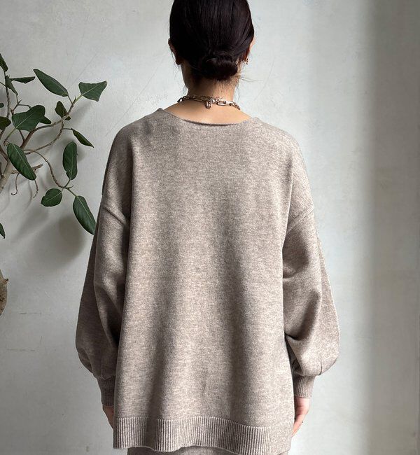  「【WEB限定】サイドスリットプルオーバー」|ニット・セーター|