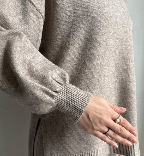  「【WEB限定】サイドスリットプルオーバー」|ニット・セーター|