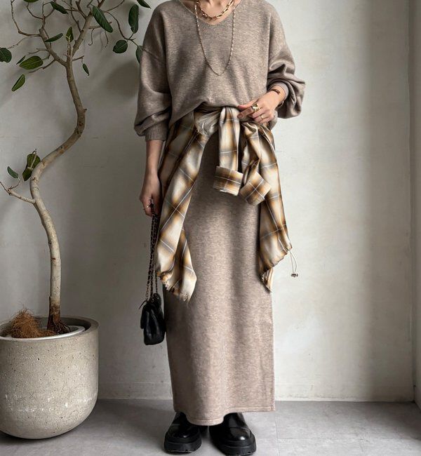  「【WEB限定】サイドスリットプルオーバー」|ニット・セーター|