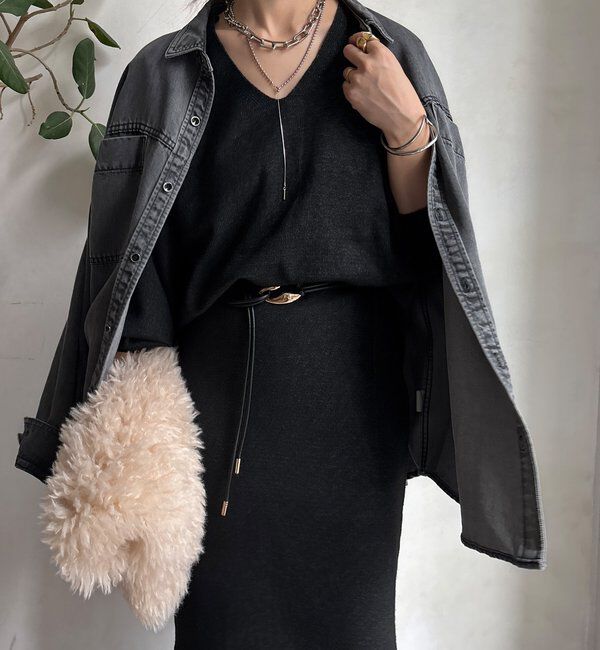  「【WEB限定】サイドスリットプルオーバー」|ニット・セーター|