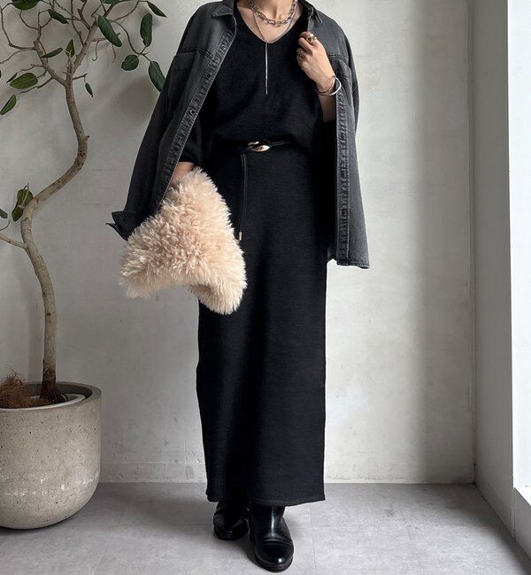  「【WEB限定】サイドスリットプルオーバー」|ニット・セーター|