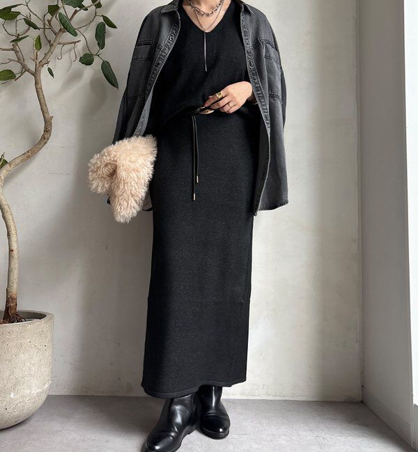  「【WEB限定】サイドスリットプルオーバー」|ニット・セーター|