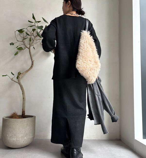  「【WEB限定】サイドスリットプルオーバー」|ニット・セーター|
