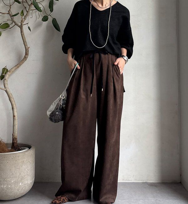  「【WEB限定】サイドスリットプルオーバー」|ニット・セーター|