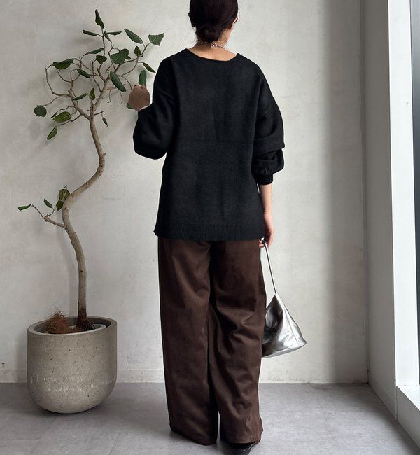  「【WEB限定】サイドスリットプルオーバー」|ニット・セーター|