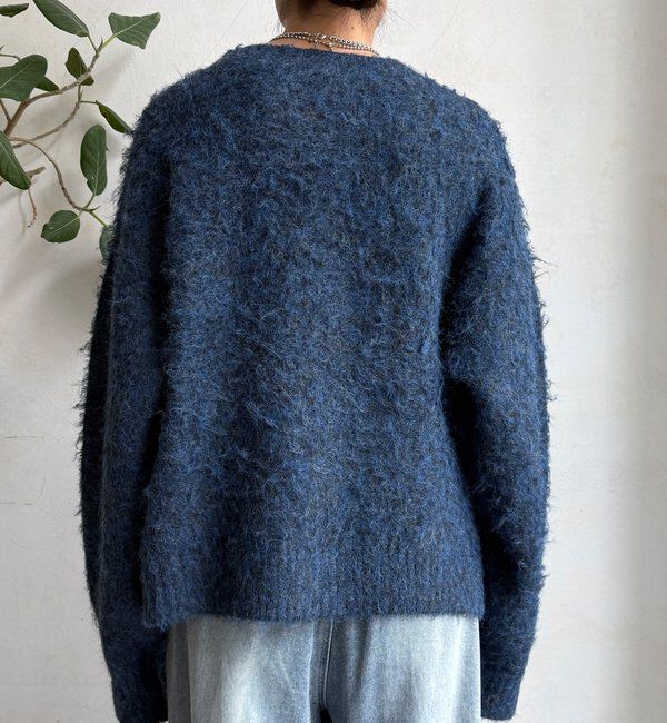  「【WEB限定】シャギーVカーディガン」|カーディガン|