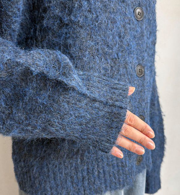  「【WEB限定】シャギーVカーディガン」|カーディガン|