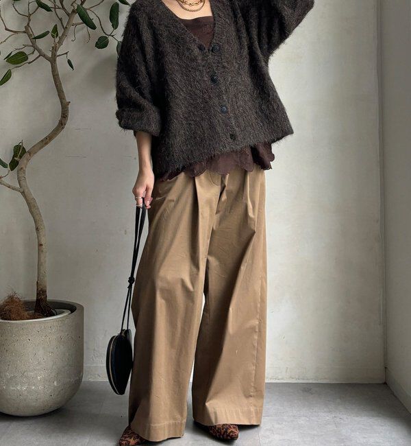  「【WEB限定】シャギーVカーディガン」|カーディガン|