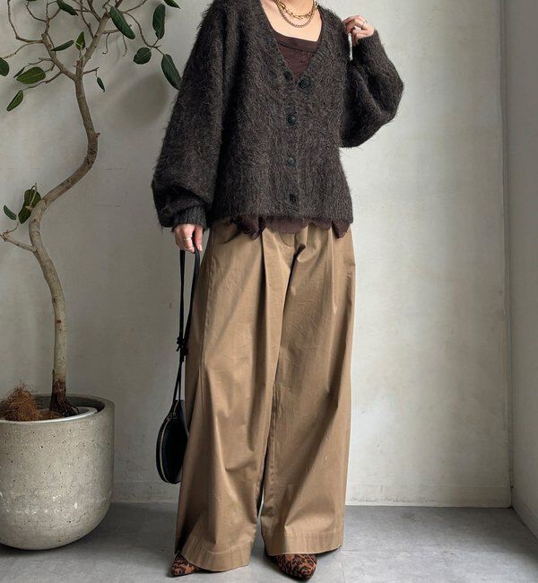  「【WEB限定】シャギーVカーディガン」|カーディガン|