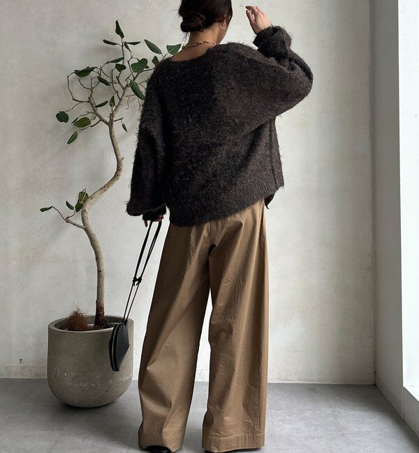  「【WEB限定】シャギーVカーディガン」|カーディガン|