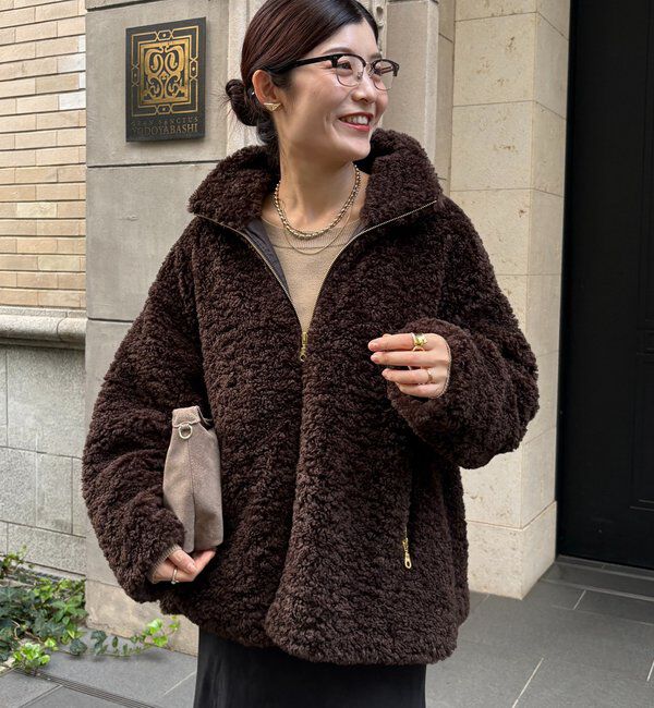  「【インフルエンサーOKOCHI企画】ボアブルゾン」|その他|