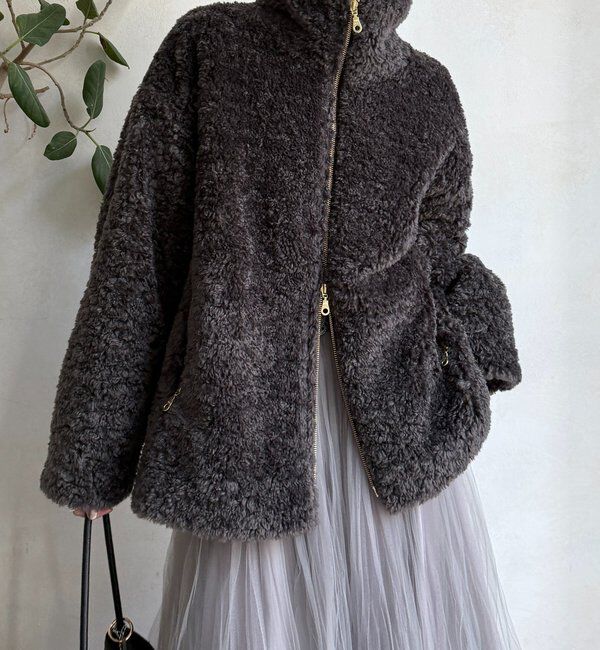  「【インフルエンサーOKOCHI企画】ボアブルゾン」|その他|