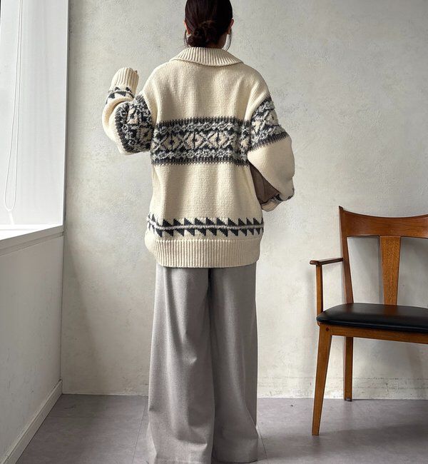  「ノルディックジップカーディガン」|ニット・セーター|
