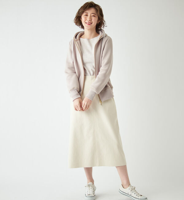  「【《定番人気アイテム》手洗い可】エコスウェードセミストレートスカート」|スカート|