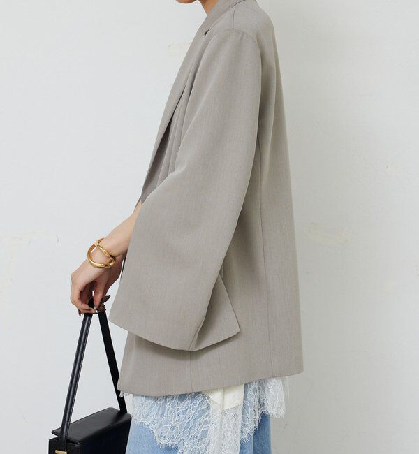  「【手洗い可】スリットスリーブジャケット」|テーラードジャケット|