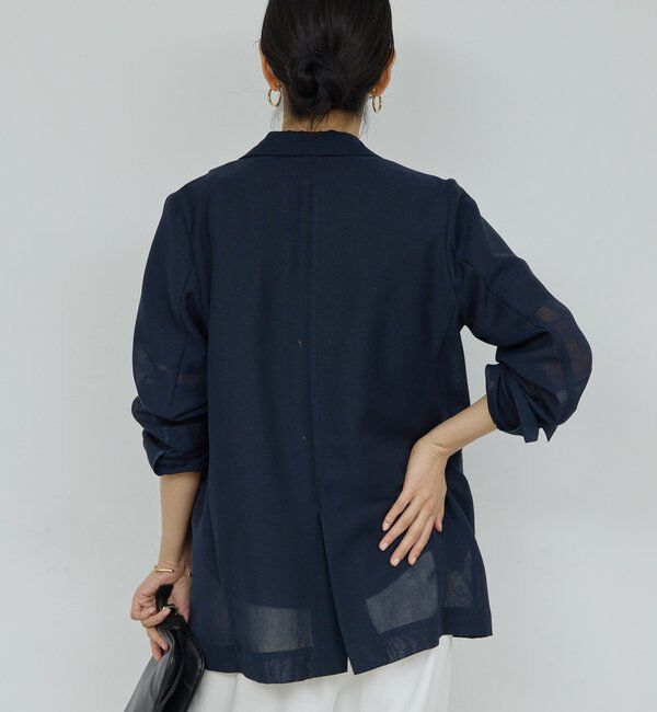  「【WEB限定】【サイズ展開あり】メッシュジャケット」|テーラードジャケット|