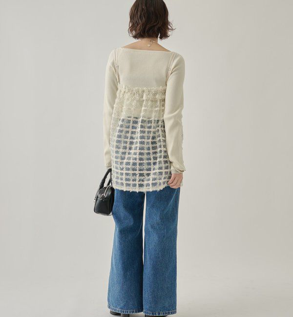  「シャイニーチェックキャミチュニック」|シャツ・ブラウス|