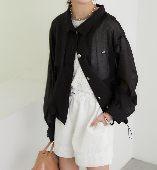  「シアートレンチブルゾン」|ブルゾン・スタジャン|