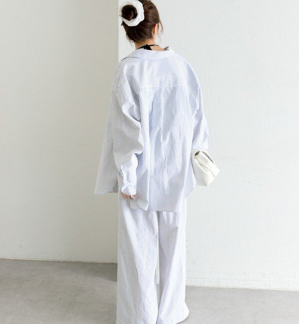  「ストライプBIGシャツ」|シャツ・ブラウス|